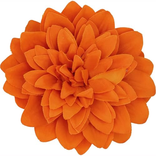 Pince à cheveux en forme de fleur idéale pour mariage Chrysanthème Orange Fleur Pinces à cheveux