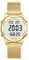 Damen Schrittzähler Uhr,Wasserdicht Fitness Tracking Digitale Uhr,Ohne Bluetooth und APP,Senioren Armbanduhr mit Schrittzähler Kalorienzähler,Sportuhr zum Gehen/Laufen(Gold)