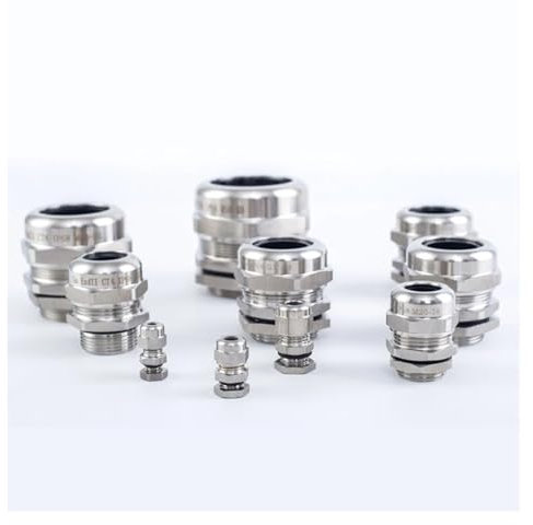 IDUTQUMW 1pc PG9-PG48 Cable Gland Explosion Proof Connector Stainless 304(PG16)