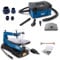 Scheppach Dekupiersäge DECO MAX + 64tlg. Werkzeugset Set, Absaug-System HD2P und Absaugadapter | 90W Leistung | Hubzahl 550-1500 U/Min | Schnitthöhe/-tiefe: 50/405 mm