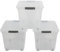 Jolie Max 27L Storage Boxes with Wheels, Durable Plastic Storage Containers with Lids, Stackable & Nestable Design with Side Latching Buckles, Transparent High-Grade Plastic– 45 x 33 x 30 cm (3)