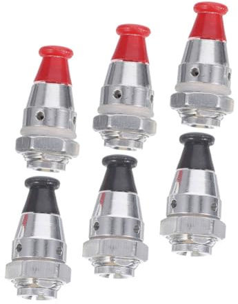 Cabilock 6pcs Aluminum Alloy Safety Valve Pressure Cooker Accessories Replacement Parts for Pressure Cooker Relief Valve