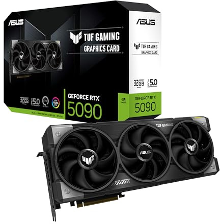 ASUS TUF Gaming - 32GB GDDR7 NVIDIA GeForce RTX 5090 Graphics Card (PCIe 5.0, HDMI/DP 2.1, 3.6 Slots, Military-Grade Components, PCB Protective Coating, Vapor Chamber)