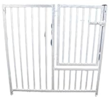 Puppy Panel for Indoor/Outdoor Dog Runs and Kennels – Heavy Duty Galvanised Steel, Half Right-Hand Door, 1.2m x 1.0m, Ideal for Breeders and Dog Owners