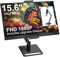 15,6 pollici Monitor portatile 1080P FHD-Laptop Screen Extender per USB C hdmi Computer Display con altezza regolabile Tablet Stand Compatibile per Windows Mac/Android/Switch/PS5
