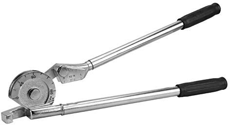 DUIMIMI Cintreuse à main 180° pour tubes en cuivre, aluminium, acier et fer doux, 3/8 po (10 mm), cintreuse de métal, cintrage précis avec échelle d'angle pour freins, conduits (250 mm 1/2 12 mm)