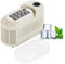 JLOZDM Heladera Portátil Mini, Máquina Hielo Dual Modo 120W, 8 Cubos 10-15 Min, Hielo Sólido/Hueco Hogar Camping Coche Caravana Oficina, 40dB Silenciosa Material Alimentario Limpieza Auto,A,White