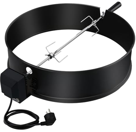 Drehspieß-Ring-Set,57 cm Kugelgrill,für Kugelgrill, Rotisserie,Holzkohle Grill,passt Weber 2290
