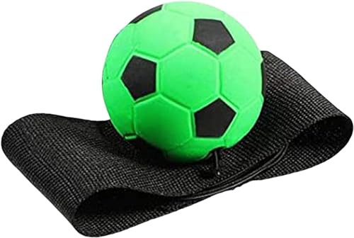 Cldaisy 1 x grüner Handgelenk-Rücklaufball – verstellbare Rückprallbälle mit Schnur, elastische Gummi-Bälle für Finger, Übungsspielzeug, Aktivität und Spielball für Handgelenke