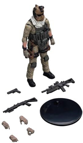 TinyWizTo 1/18 Gelenkige Speicial Forces Soldat Figur Action Mini Soldat Puppe Modell mit Ausrüstung Geschenk für Teenager Erwachsene