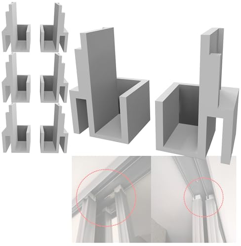LOT DE DE GUIDES POUR PORTE DE PLACARD COULISSANTE | AVANT & ARRIERE | 4G10 + 4D10 | REMPLACEMENT COMPATIBLE AVEC RAILS FORM OPTIMUM BRICO DÉPÔT LEROY MERLIN CASTORAMA MR BRICOLAGE ETC… (4 PAIRES)