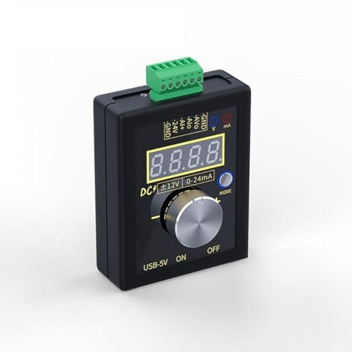 EaseSunny Generatore di segnale corrente di tensione 4-20mA 0-10V, tester digitale ad anello con display a luminosità regolabile per manutenzione elettrica industriale e calibrazione