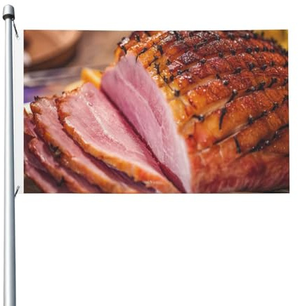 Bandiera Ham 5ft x 3ft con occhielli, bifacciale, per giardino.