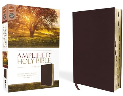 Amplified Holy Bible, Bonded Leather, Burgundy, Thumb Indexed: Captures the Full Meaning Behind the Original Greek and Hebrew
