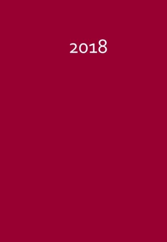 Mini-Kalender 2018 - RUBINROT ca. DIN A6