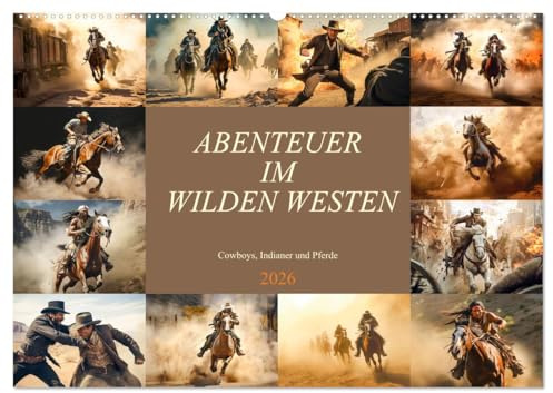 Abenteuer im Wilden Westen (Wandkalender 2026 DIN A2 quer), CALVENDO Monatskalender: Der Wilde Westen in seiner vollen Pracht für Ihre Wand. (CALVENDO Wissenschaft)