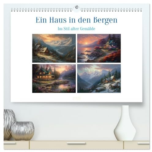 Ein Haus in den Bergen (hochwertiger Premium Wandkalender 2026 DIN A2 quer), Kunstdruck in Hochglanz: Das Haus in den Bergen ist eine charmante und ... atemberaubender Aussicht. (CALVENDO Natur)