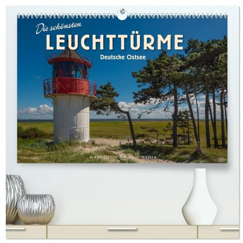 Die schönsten Leuchttürme - Deutsche Ostsee (hochwertiger Premium Wandkalender 2026 DIN A2 quer), Kunstdruck in Hochglanz: Der international tätige ... dänischen Grenze und Rügen. (CALVENDO Orte)
