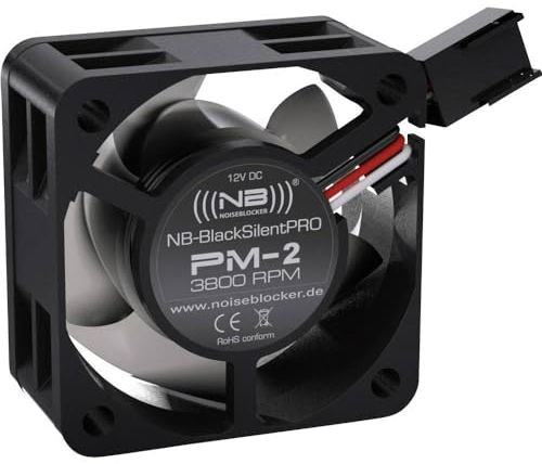 Noiseblocker PM-2 BlackSilentPro - Ventilador silencioso para PC (40 x 40 x 20 mm)