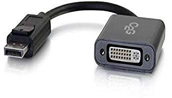 C2G Cable de Puerto de visualización, Puerto de visualización a DVI, 4K, Macho a Hembra, Negro, 8 Pulgadas, Cables to Go 54317