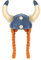 Wicked Fun Unisex Adult Soft Fabric Viking Hat with Ginger Plaits and Horns Unisex Fancy Dress Accessories