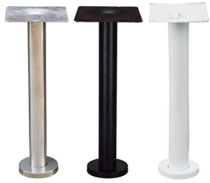Furniture legs Metall Tischfuß Stützfuß für Tisch Arbeitsplatten, Tischbein Möbelfuß,Bartisch hohes Bein,rund,Durchmesser 76 mm,Schwarz, Weiß, Silber