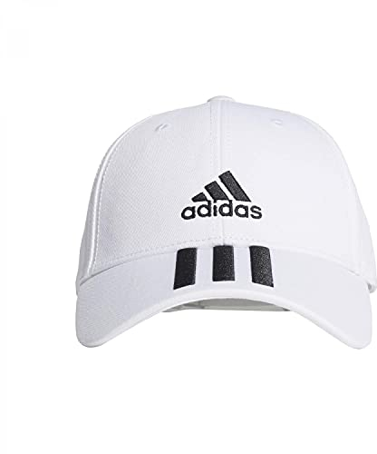adidas Herren Bball 3s Cap Ct Baseball Kappe, White/Black/Black, OSFY