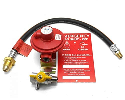 continental products Wall Mounted 4kgh 37mbar Stranded Propane Gas Regulator Propane POL