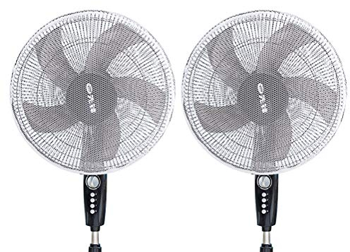2 stücke 45 cm Familie Kind Fingerschutz Lüfterhaube Sommer Fan Schutznetz Abdeckung