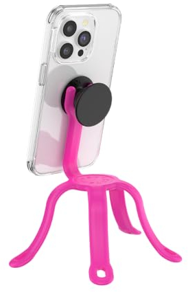 PopSockets: PopMount 2 Flex - Nicht Haftender, Flexibler Silikon Halterung und Tripod für Smartphone und Tablet - Miami Sunset