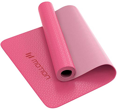 Classic Pro Yoga Mat - TPE Eco Friendly Non Slip Fitness Mat for Yoga, Pilates & Gymnastics - 183 x 61 x 0.6CM (Pink)