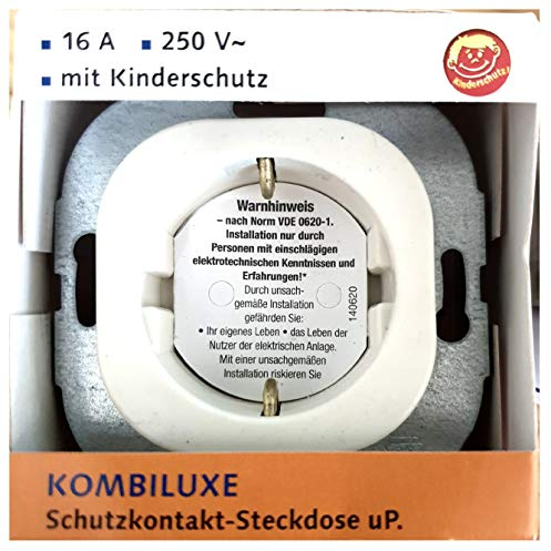 Kombiluxe Schutzkontakt-Steckdosen cremweiss - 000143 - Düwi