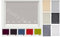 Funky Gadgets Roller Blinds Square Eyelet Light Filtering Roller Blind Daylight Trimmable Blinds Child Safe Easy Fit Metal Tube Home Office Window Blinds-Light Grey, W90 x L210cm