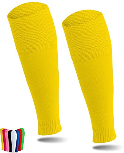 A R O C SPORTS TUBE Socken | Unisex One-Size | UNBRANDED | in vielen verschiedenen Farben | Sleeve/Stutzen für Fußball (Gelb)