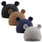 XIAOHAWANG Babymütze Neugeborene Mädchen Jungen Mütze Baby Beanie Baumwolle für 0-12 Monate Babys Unisex Erstlingsmütze (6-12Monate, Schwarz + Marine + Grau + Braun)