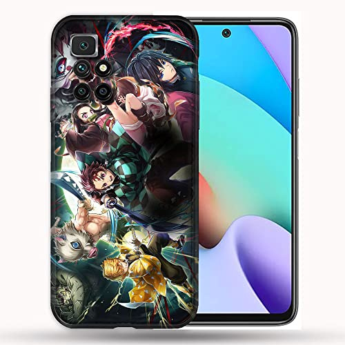 Cokitec Schutzhülle für Xiaomi Redmi 10 Manga Demon Slayer Groupe