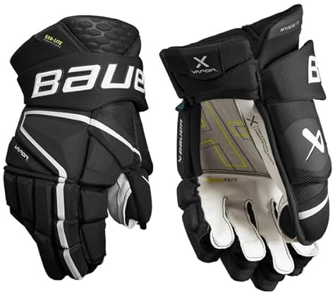 Bauer Vapor Hyperlite Handschuhe Intermediate, Größe:12 Zoll, Farbe:schwarz/weiß