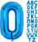 TONIFUL 40 Zoll großer Blau Buchstabe O Ballon, riesiger Buchstabenballon, großer Folienballon für Geburtstagsfeier, Jubiläumsdekoration