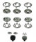 Druckknöpfe Jersey wählbar von 8,5 mm bis 10,5 mm + Einsatzwerkzeug von ISTA TOOLS passend in die Prym Vario-Zange + 50 Stück Jersey-Snaps, Metallknöpfe, Messing rostfrei & nickelfrei (Größe 9,5 mm)