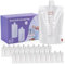 Lulia Portable Breast Milk Storage Bag Set, 200mL, 20er Pack, mit 2 Größen von Saugern, kann als direkter Ersatz für eine Flasche verwendet werden, um Ihr Baby zu füttern