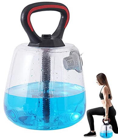 Yusheng Mit Wasser befüllbare Kettlebell | Kesselgewichte - Fitness Kettlebell mit Wassereinlass Gewichtsgrenze 18lbs für Körpertraining Armtraining