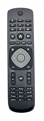 JZK Telecomando TV di ricambio per Philips 398GR8BD1NEPHH, 24PFT4109/12, HOF13L798GPD5, 32PFK4309/12, 32PHH4109/88, 32PHK4309/12, 32PHT4309/12, 47PFT4309/12. /12. 1 09, 90 cm. .9659E+11, 32PFH4109/88