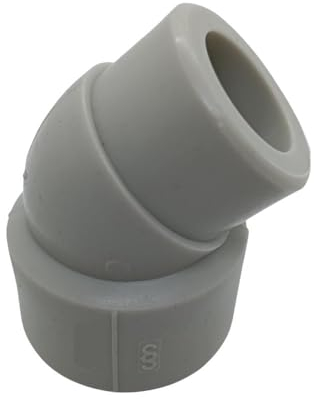 PPR Fittings: Bogen 45 grad IG-AG, 20 mm. Rohr Schweißtechnik PP-R - 5 Stück.