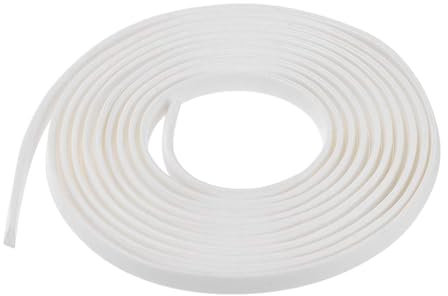 TA-VIGOR Joint de bordure en U blanc, joint en caoutchouc en forme de U, pour protection de bord compatible avec les bords de 0,1 à 1,5 mm de long