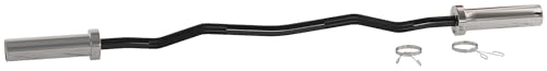 SPORTNOW 4ft Barbell Bar up to 100kg for 5cm Weight Plates with Spring Clips, Home Gym Weight Lifting Bar, 8kg