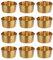 Hayuhone Coupelles à sauce en acier inoxydable - Petits bols à sauce - Mini bols pour sauces, sauces, collations, desserts, bols à épices, bols à sauce en métal (60 ml) - Doré