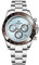 Pagani Design Klassische Quarzuhr für Herren, Japanisches Uhrwerk VK63, Keramik-Lünette, Edelstahl, wasserdicht, Business Sport, Chronograph Datum (Ice-blue-pd1644)