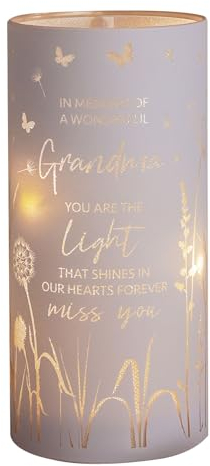 Widdop Thoughts of You LED Memorial Tube Light - Grandma - Commemorative Light Present Memory Sentimental Message