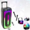 MOOVING LIGHT & SOUND - Pack Enceinte USB Bluetooth Autonome Karaoke MS-MAGIC-SOUND1000 TWS 1000W 2 Micros - 3 Jeux Lumières Strobe Astro Derby