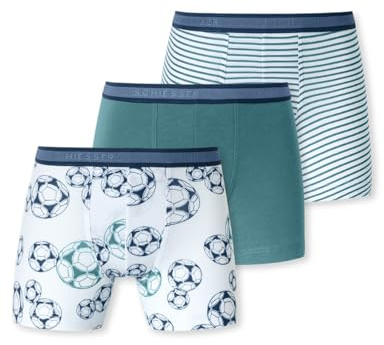 Schiesser Jungen 3 PACK Unterwäsche Boxershorts - 95/5 Organic Bio Baumwolle - Größe 92 bis 187